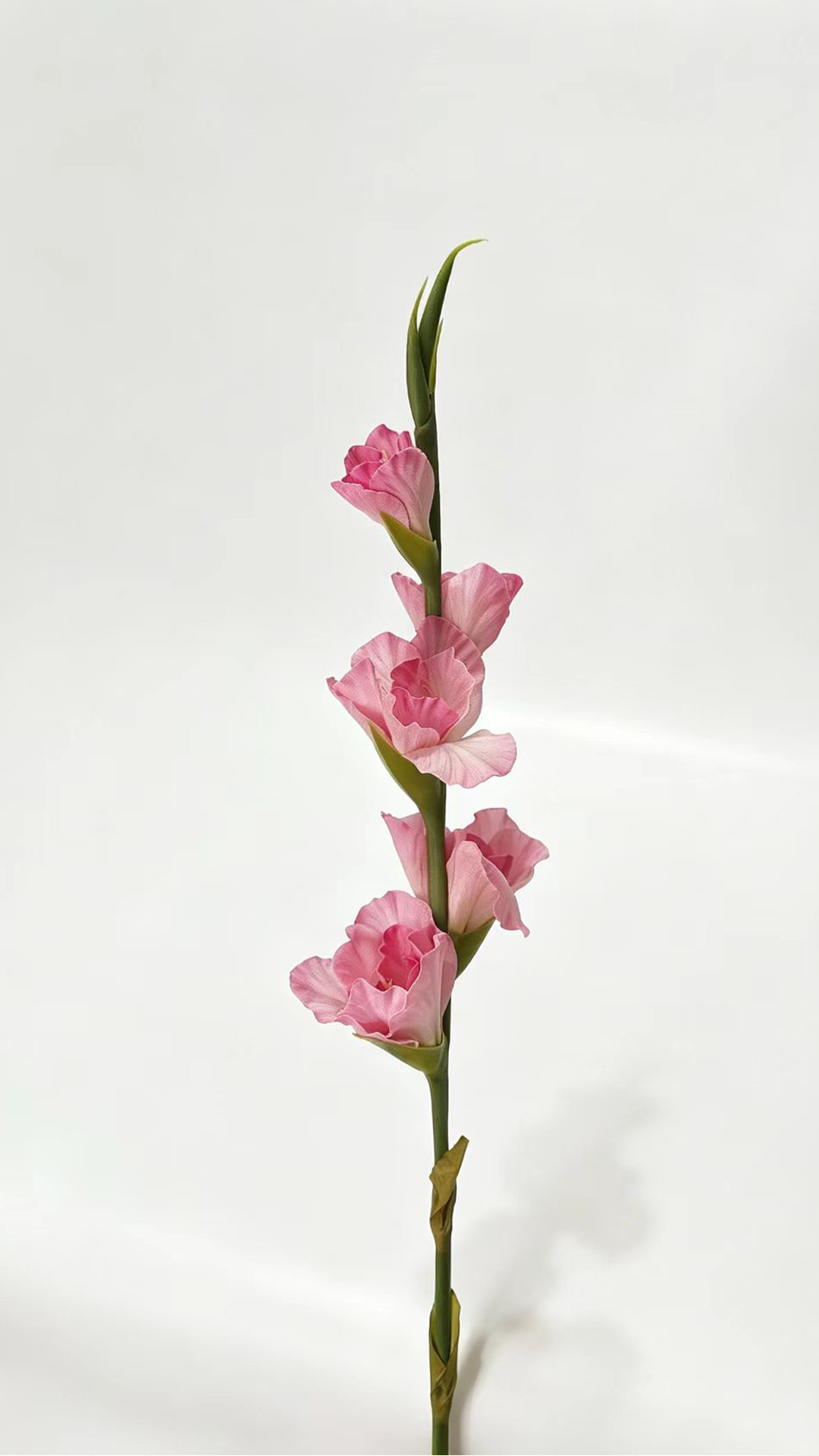 Pink artificial gladiolus stem from the SONG catalogue